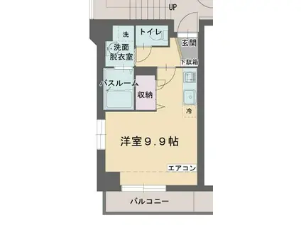 アビターレ平町(ワンルーム/5階)の間取り写真