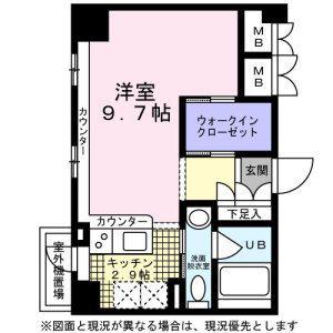 KDXレジデンス東桜I(ワンルーム/8階)の間取り写真