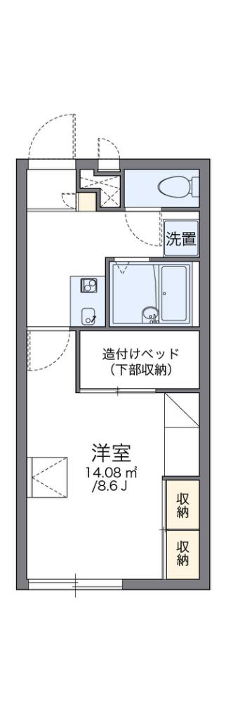 レオパレスリスペクト(1K/2階)の間取り写真