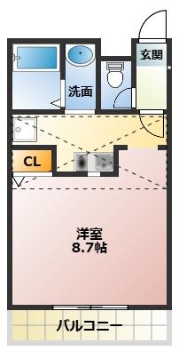 ラ・クエスタゆめが丘A(1K/1階)の間取り写真