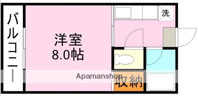 OAK VILLA KAGOSHIMA 5TH(1K/4階)の間取り写真