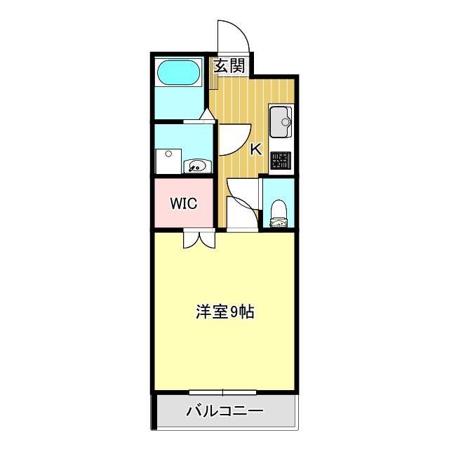 コーポベル新橋(1K/1階)の間取り写真