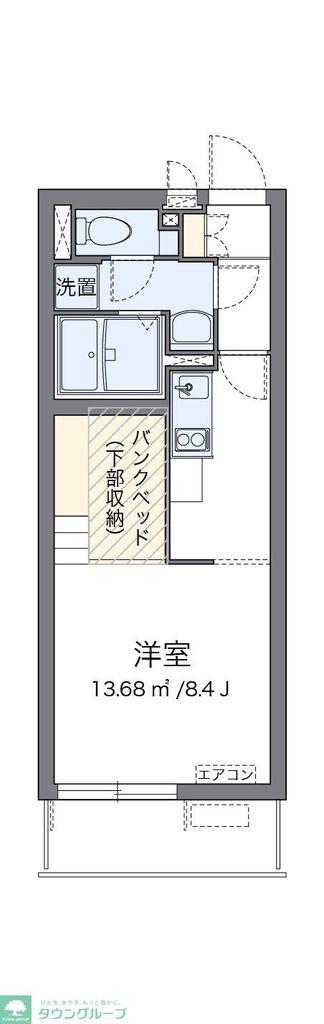 ミランダKEEP NEXT III(ワンルーム/3階)の間取り写真