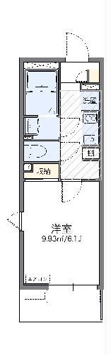 レオネクストアーカイブIII(1K/1階)の間取り写真