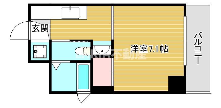 エスライズ大阪ベイサイドアリーナ(1K/7階)の間取り写真