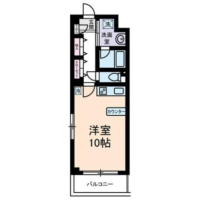 ベスト御茶ノ水II(ワンルーム/5階)の間取り写真