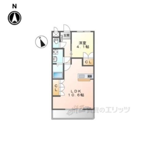 グリーンヒルT・Y(1LDK/2階)の間取り写真