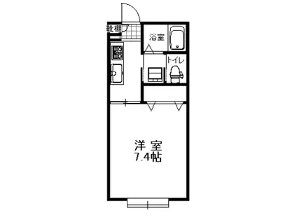 センチュリー(1K/2階)の間取り写真