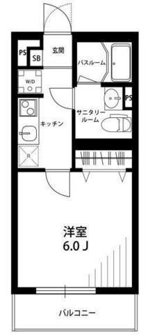 リブリ・パルテール(1K/3階)の間取り写真