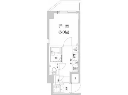 ヴェローナ武蔵関ルッソ(1K/2階)の間取り写真
