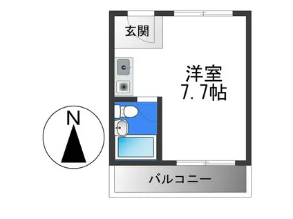 グロースコート平野(ワンルーム/8階)の間取り写真