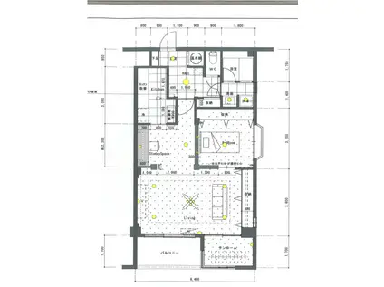 グランデ内灘(1LDK/3階)の間取り写真