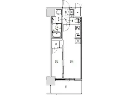 S-RESIDENCE烏森AUREATE(1LDK/4階)の間取り写真