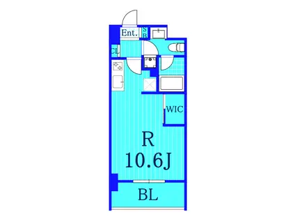 クレド新横浜(ワンルーム/6階)の間取り写真