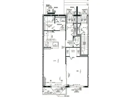 ルミエールテラス(1LDK/1階)の間取り写真