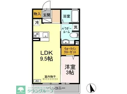 フォーレストコーポIII(1LDK/2階)の間取り写真