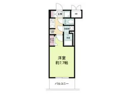 サムティ夕凪ルクサス(1K/10階)の間取り写真