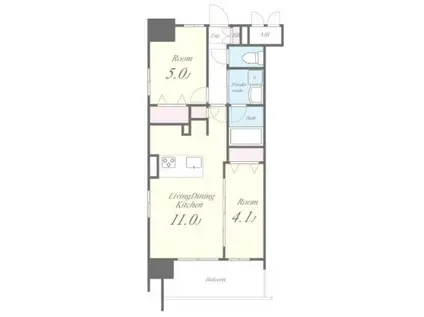 ROOTS SHINJUKU WAKAMATSUCHO(2LDK/10階)の間取り写真
