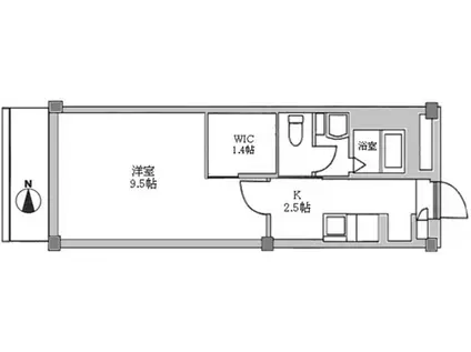 アーバン・上小(1K/1階)の間取り写真