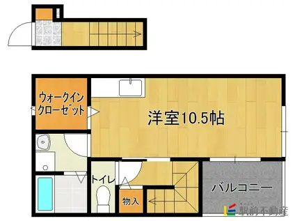 ATTIRANT(ワンルーム/2階)の間取り写真