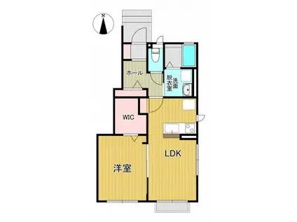ボナール(1LDK/1階)の間取り写真