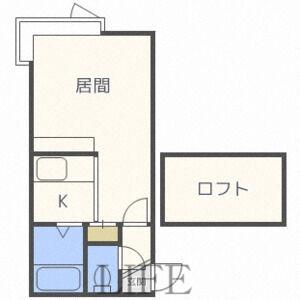 グランステージ豊平公園I(1K/3階)の間取り写真