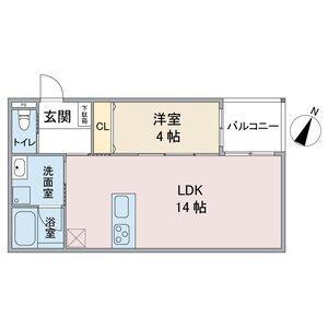 エテルナ山之手(1LDK/3階)の間取り写真