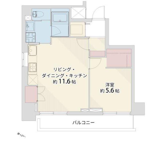 シルキーハイツ九段南(1LDK/7階)の間取り写真
