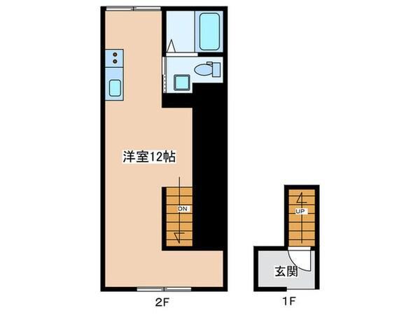 BR MAISON堺石津(ワンルーム/2階)の間取り写真