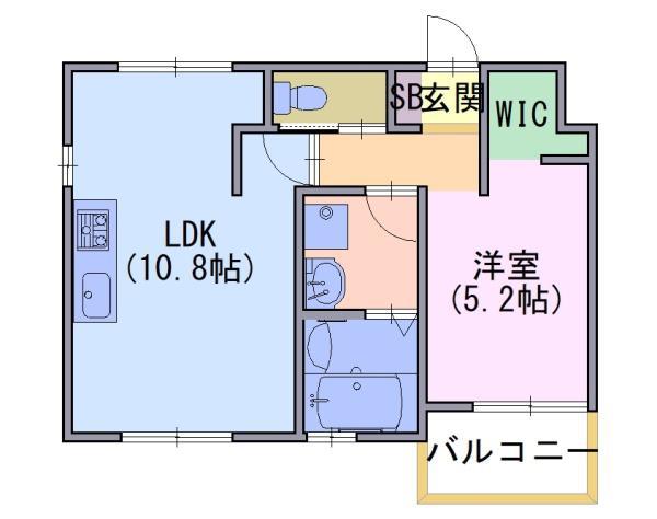 チャトラ(1LDK/2階)の間取り写真