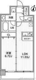 LA DOUCEUR天満(1LDK/12階)の間取り写真