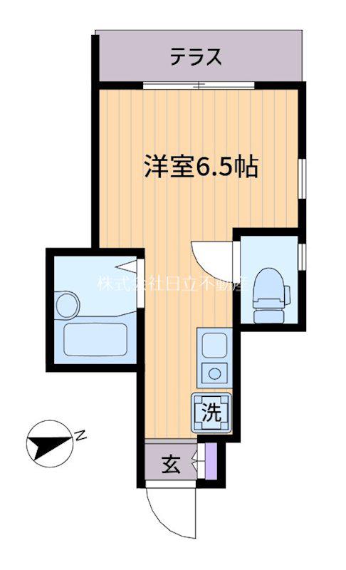 GLANZ高井戸(ワンルーム/1階)の間取り写真