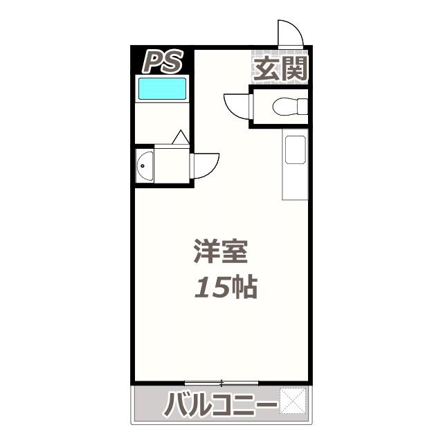 ツワイアクト88(ワンルーム/1階)の間取り写真
