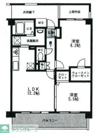 ティアヴェール(2LDK/1階)の間取り写真