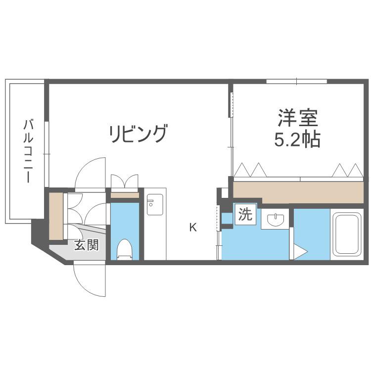 グランメール センチュリーN17(1LDK/3階)の間取り写真
