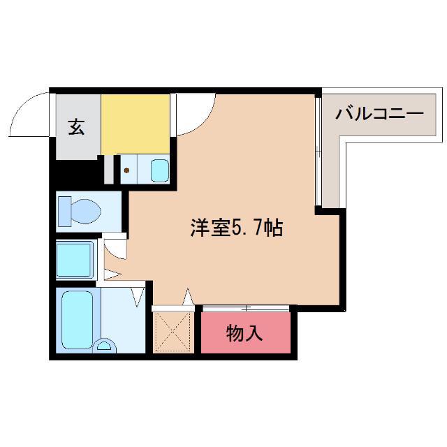 シティーライフディナスティ新大阪(1K/5階)の間取り写真