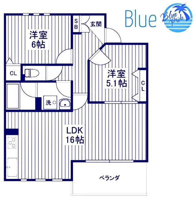 デュオパラッツォA棟(2LDK/3階)の間取り写真