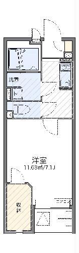 レオネクストシードオオタ(1K/2階)の間取り写真