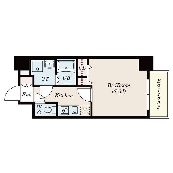 RESIDENCIA御器所(1K/3階)の間取り写真