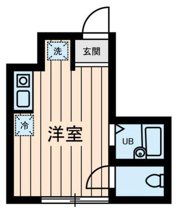 フォレスト大森(ワンルーム/1階)の間取り写真
