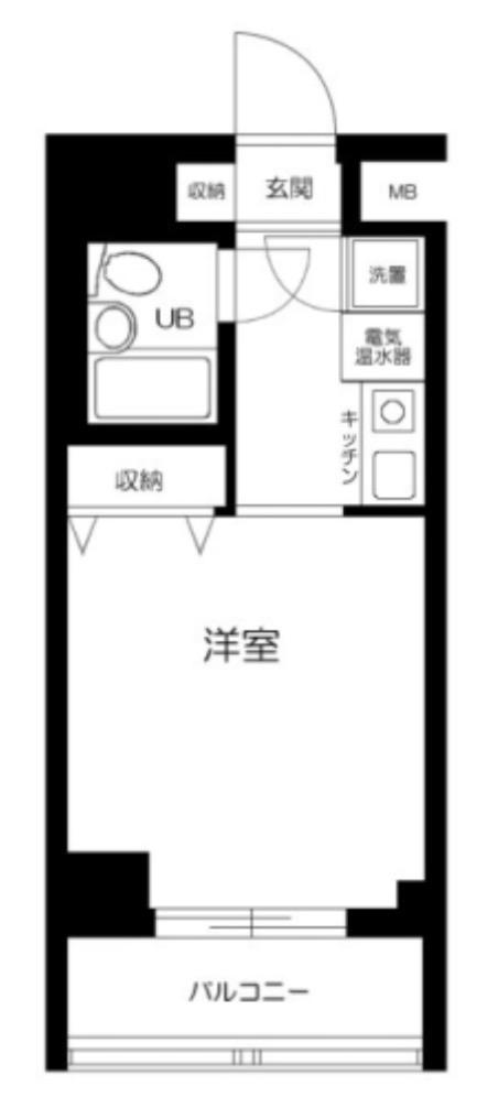 グラツィア方南町(ワンルーム/3階)の間取り写真