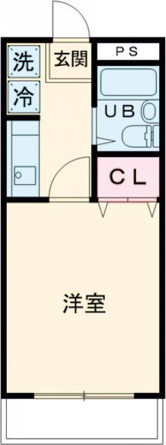 フェニックス拝島(1K/2階)の間取り写真