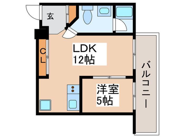 GRASS HOPPER(1LDK/4階)の間取り写真