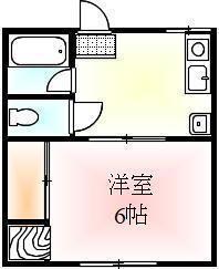 シティハイムコーポM I(1K/1階)の間取り写真