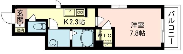 MAISON SHIMA II(1K/3階)の間取り写真