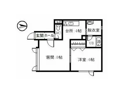 マーガレットII(1LDK/1階)の間取り写真