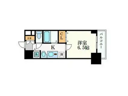 プレサンス 名古屋STATIONアライブ(1K/3階)の間取り写真