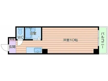 サンウイング南森町(ワンルーム/3階)の間取り写真