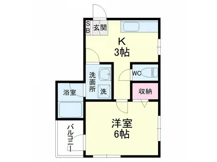 半田ビレッジ11号棟(1K/2階)の間取り写真