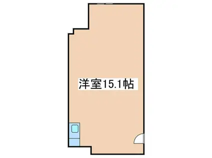 BATH(ワンルーム/1階)の間取り写真